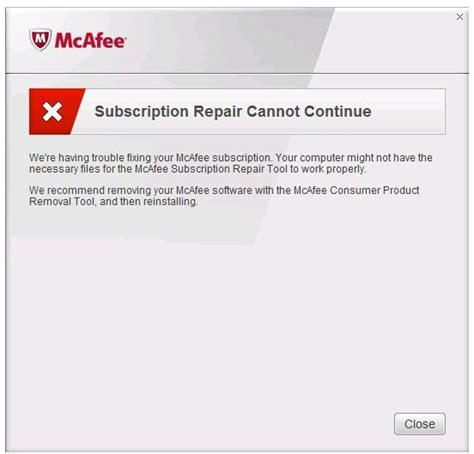 mcafee repair|mcafee subscription repair tool.
